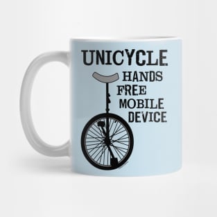 Unicycle Mobile Device Bold Mug